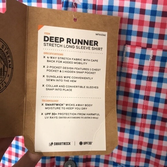 Field & stream deep runner stretch button down long sleeve shirt size large - Picture 6 of 12